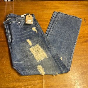 Kennedy Denim Co Company Men’s Dirty Fritz Jeans in Blue